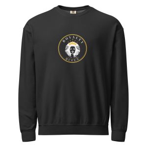 Unisex garment-dyed fleece crewneck sweatshirt